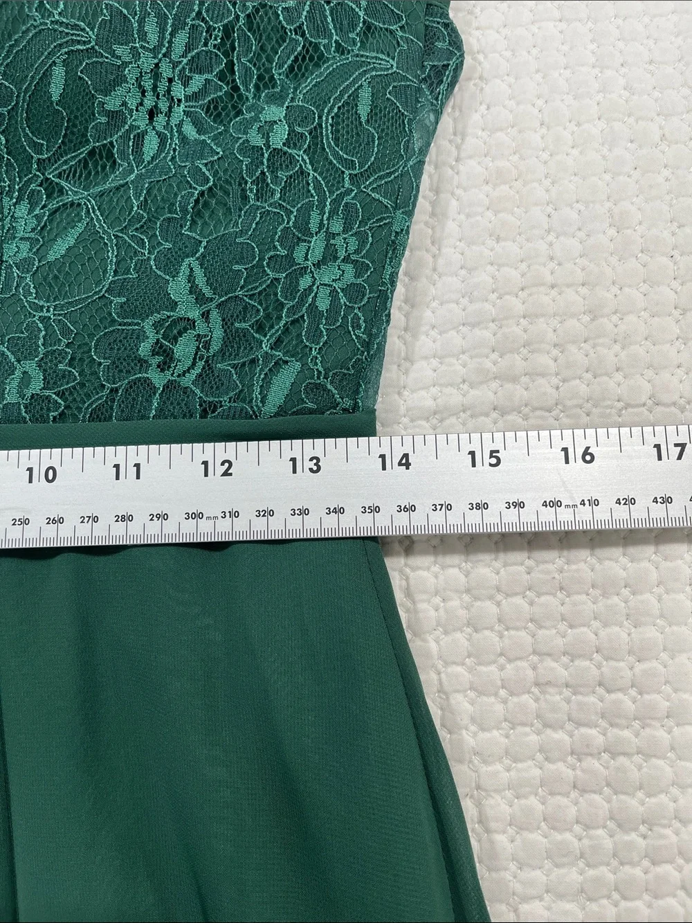 Azazie length lace floor
